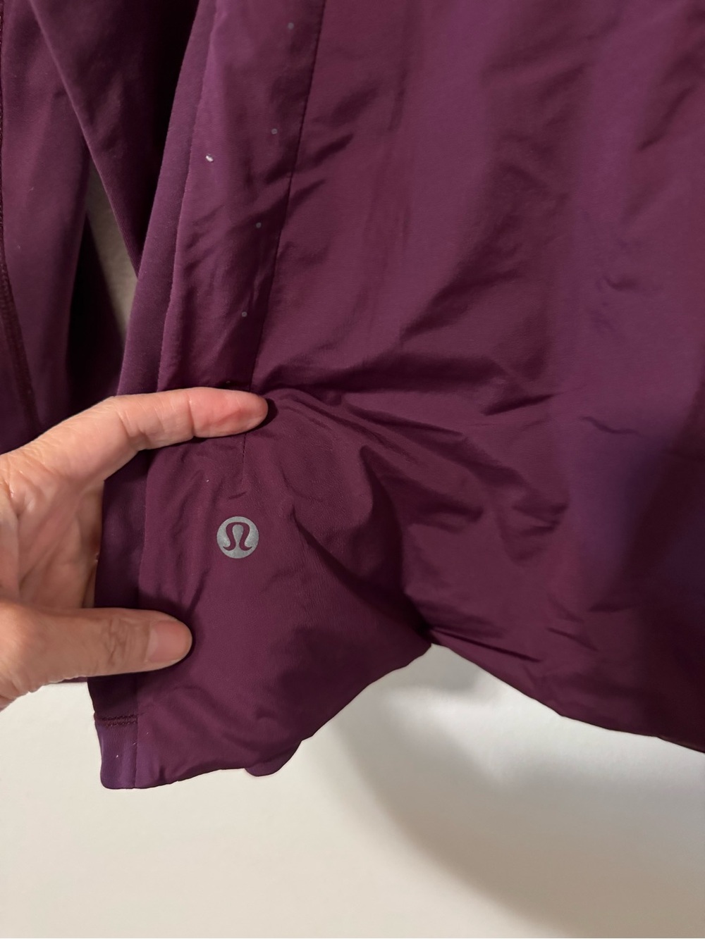 Lululemon Run For Cold Pullover Plum 1/2 Zip Thumbholes Reflective Running-10 - Picture 9 of 12